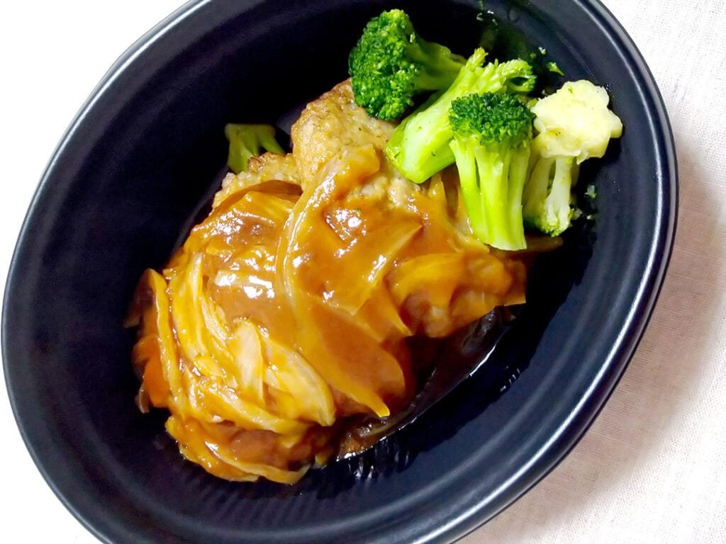 れんこんハンバーグのデミグラスソース