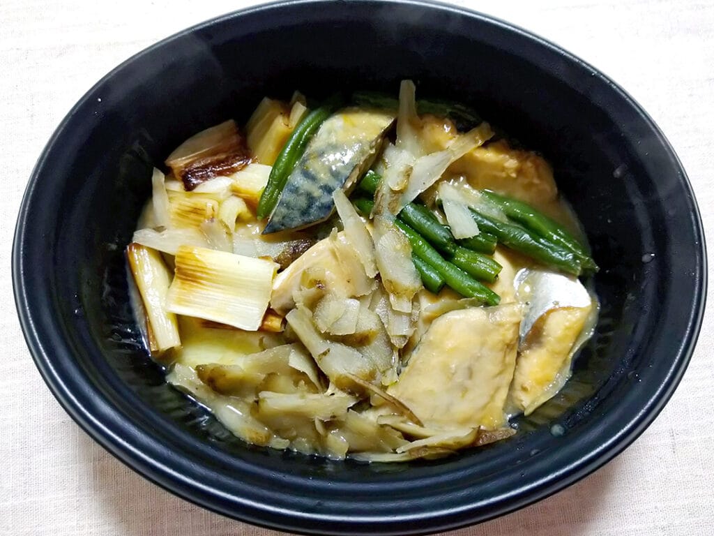 しっとりさば味噌の焼き野菜添え